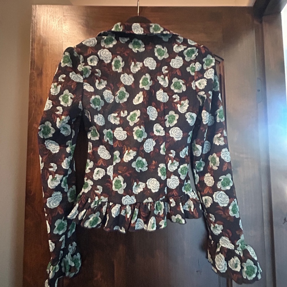 Anthropologie Maeve V Neck Ruffle Top - Picture 9 of 9